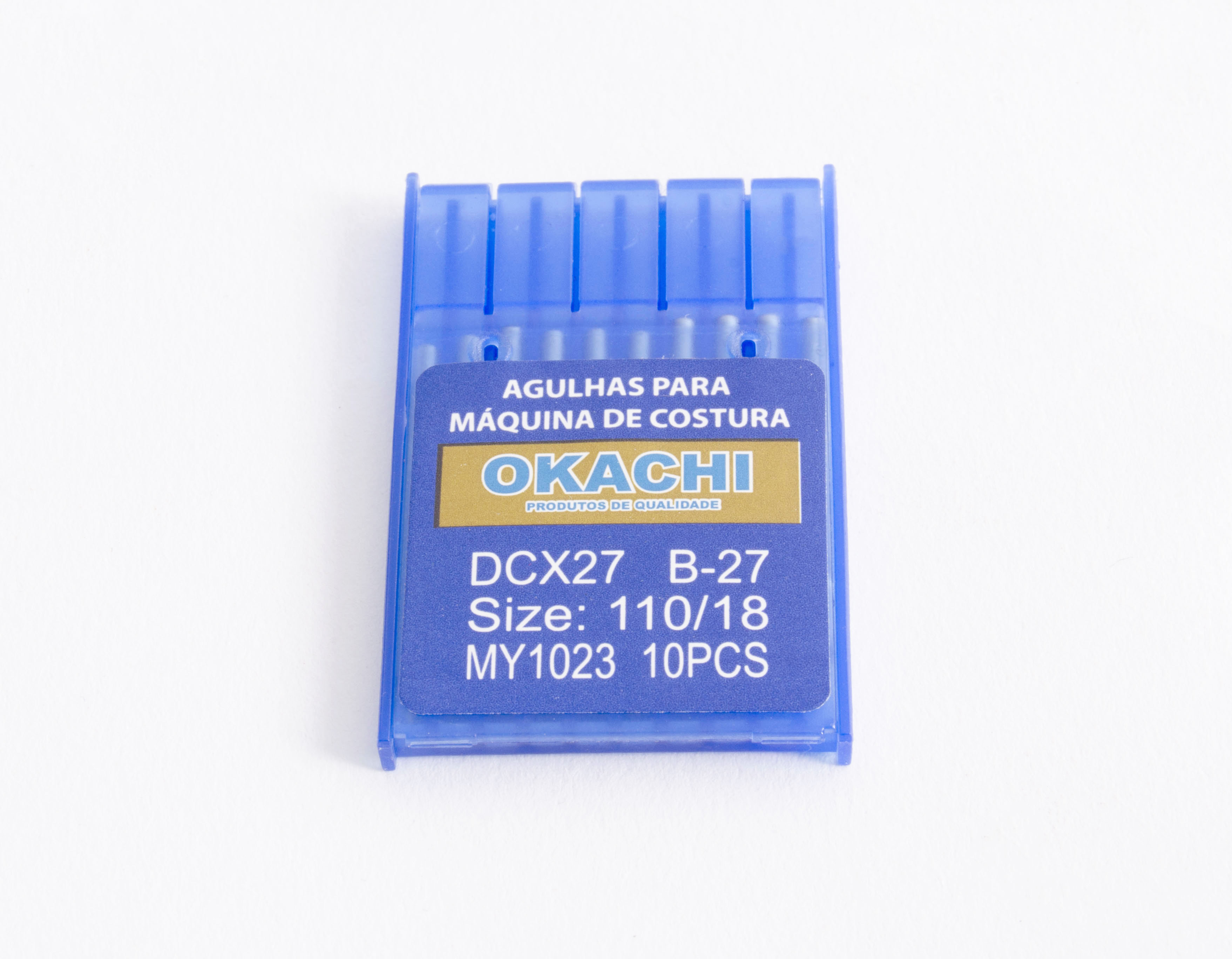 Agulha Overlock Interlock com 10 DC27 18 Okachi