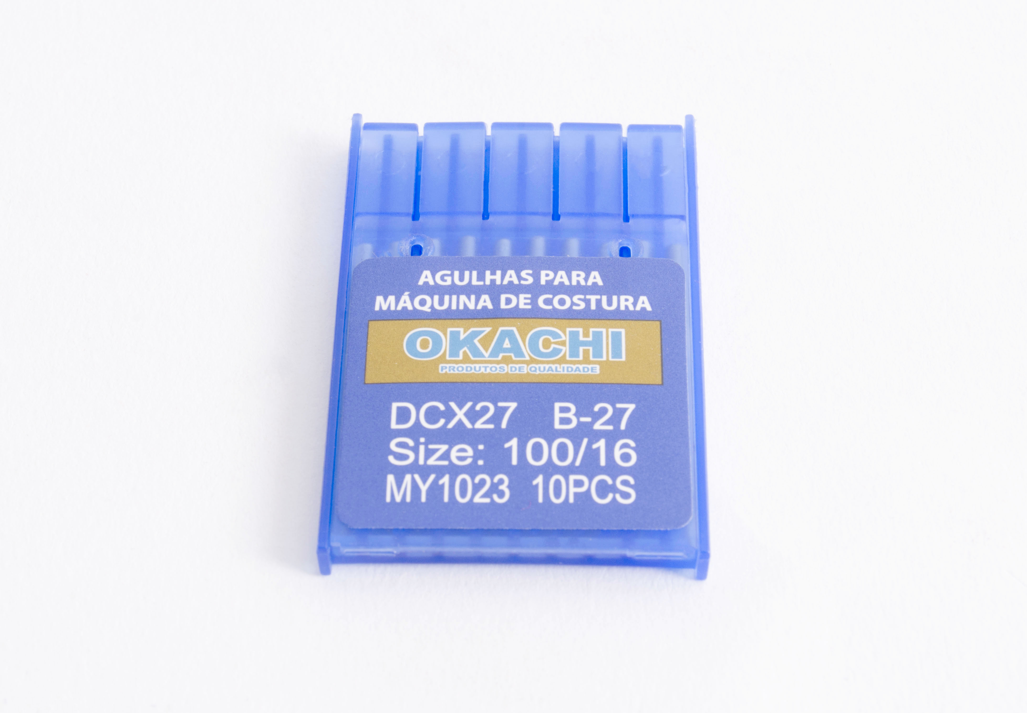Agulha Overlock Interlock com 10 DC27 16 Okachi