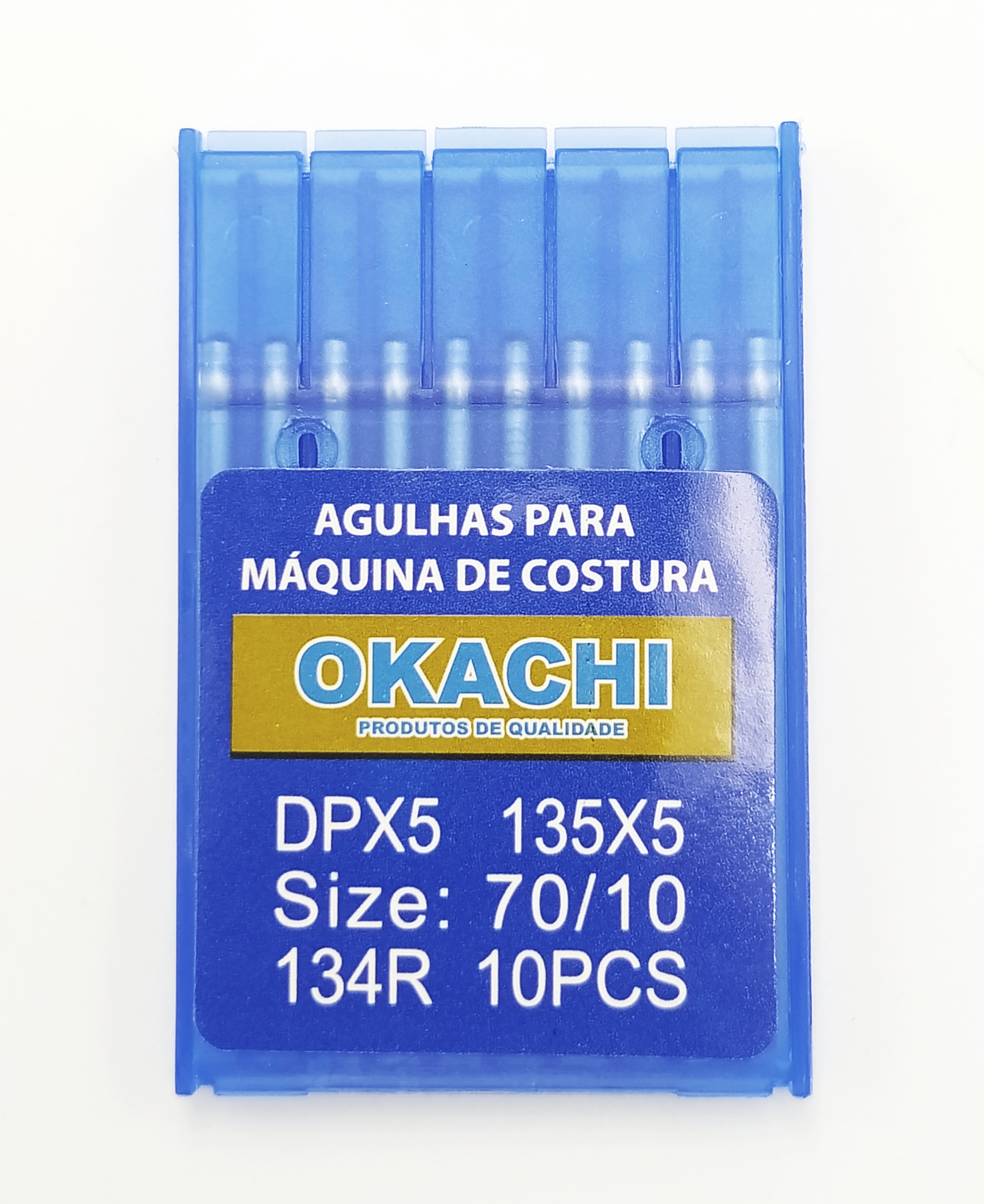 Agulha Reta Cabo Grosso com 10 DP5 10 Okachi