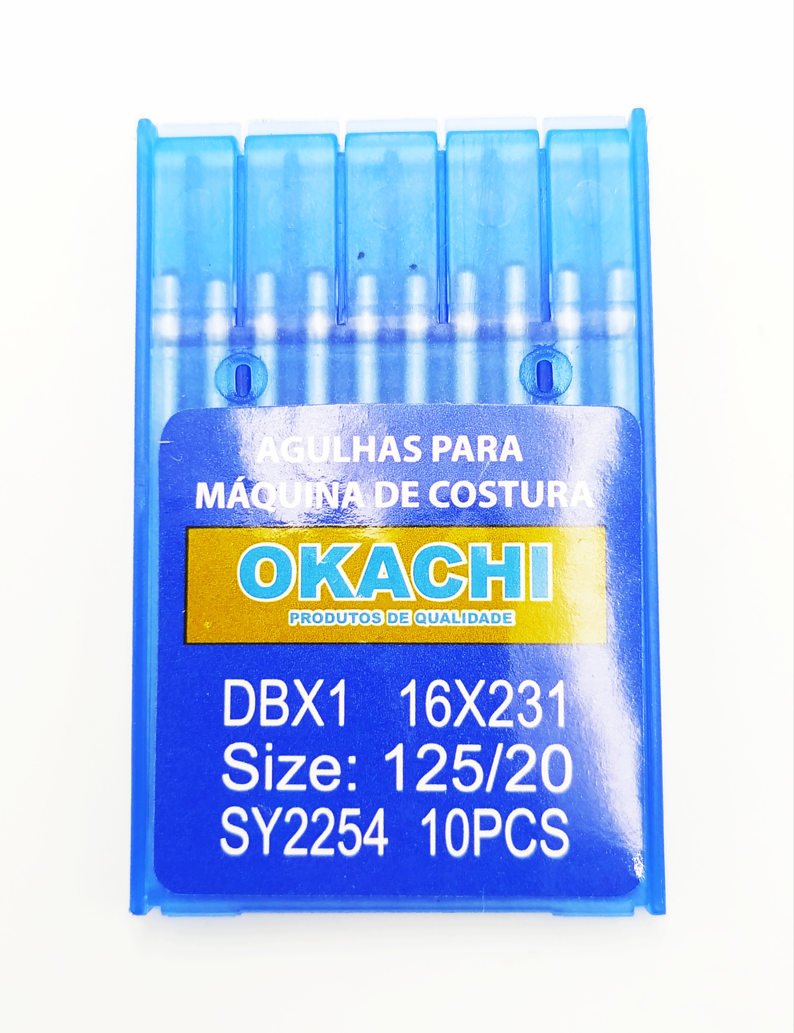 Agulha Reta Cabo Grosso com 10 DB1 20 Okachi
