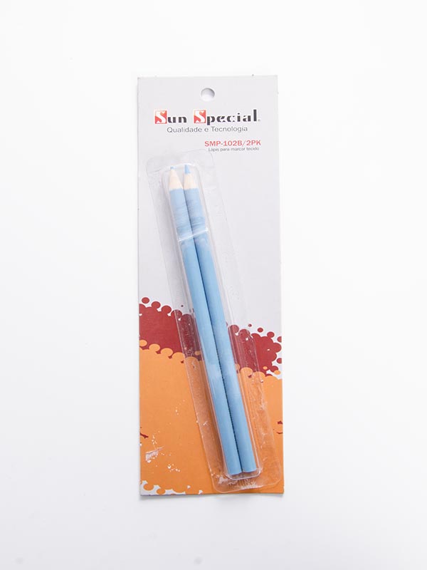 Lápis Marcar Tecido Azul SMP-102-B/2PK Sun Special