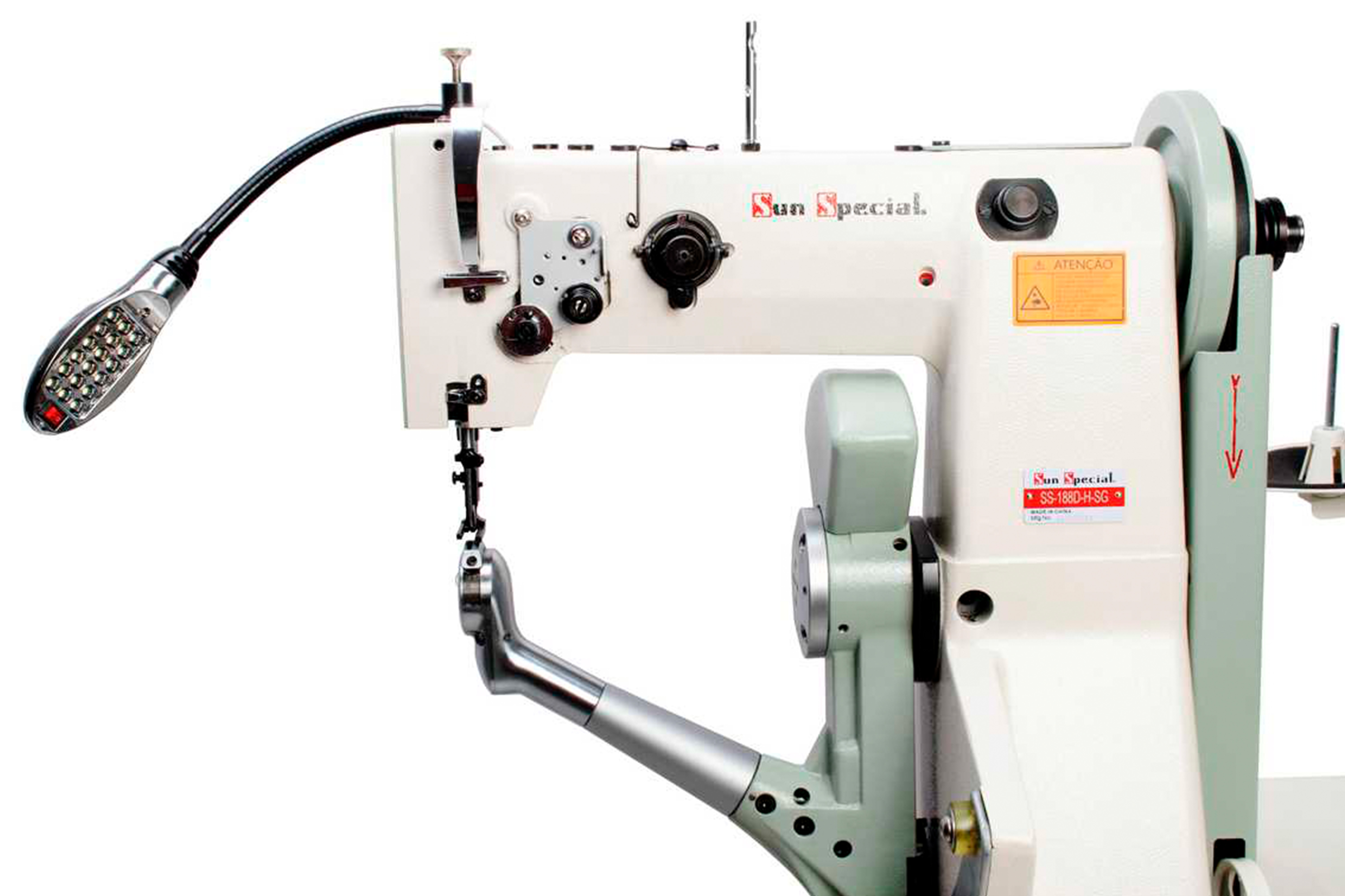 Máquina Costura Industrial Blaqueadeira Eletrônica SS188D-H-SG 220V - Sun Special