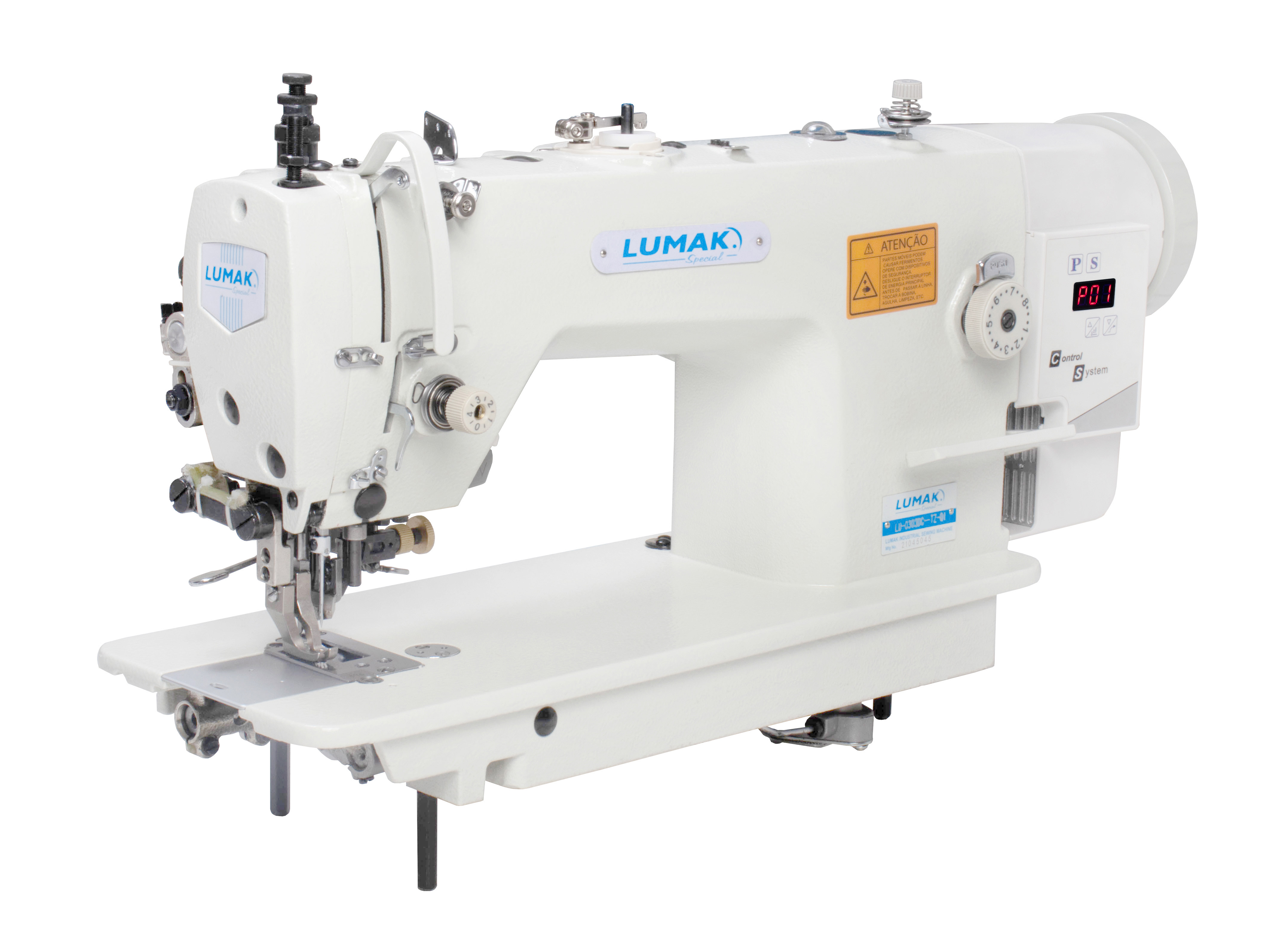 Máquina Costura Industrial Reta com Refilador LU0303DC-TZ-QI - Lumak