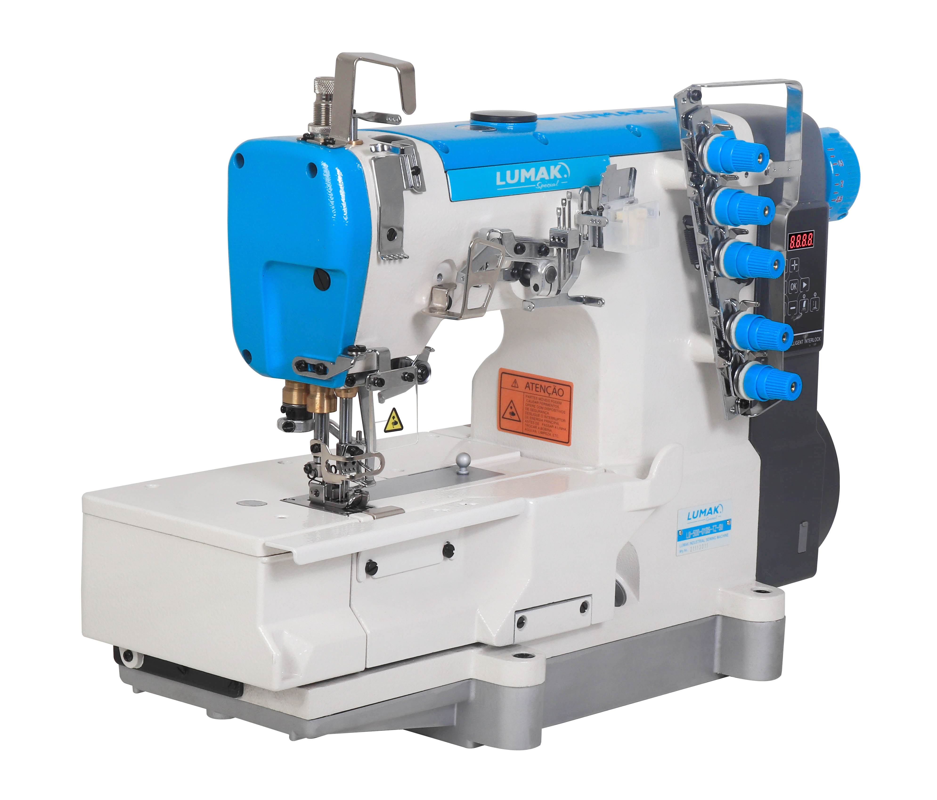 Máquina Costura Industrial Galoneira Plana Fechada 220v LU500-01DS-TZ-SU - Lumak