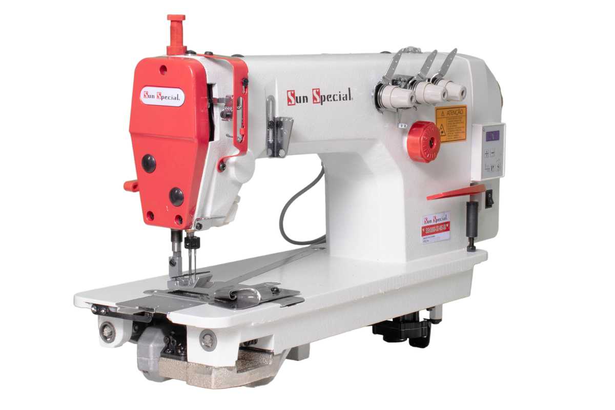 Máquina Costura Industrial Reta Ponto Corrente 03 Agulhas SSH3800-3D-MS-SU 220V - Sun Special