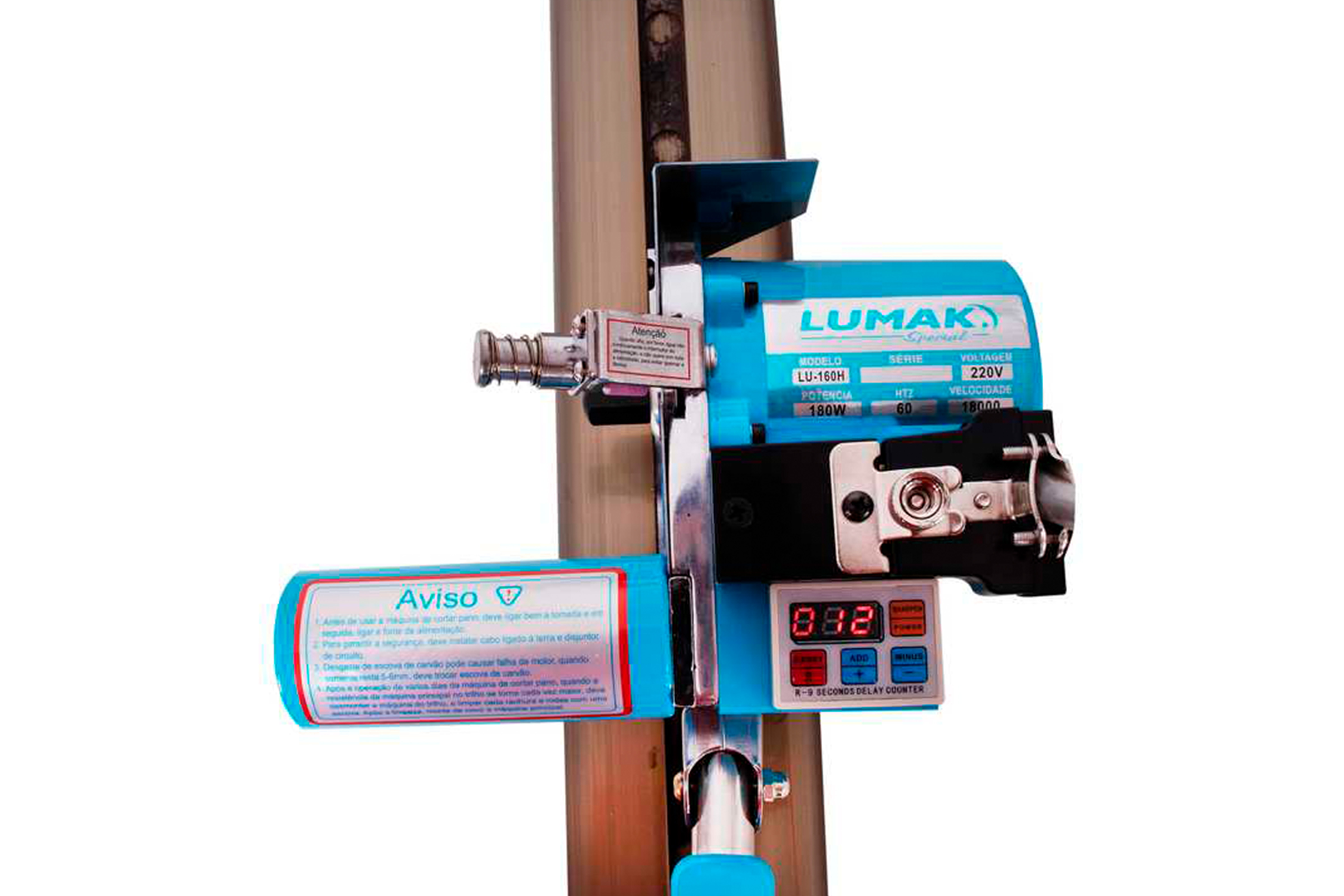 Máquina de Corte Fim de Enfesto 2,60M Digital LU-160H 220V Azul - Lumak