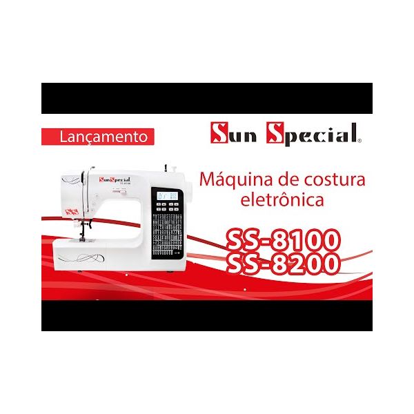 Máquina Costura Doméstica Ss-8100 Eletrônica - Sun Special