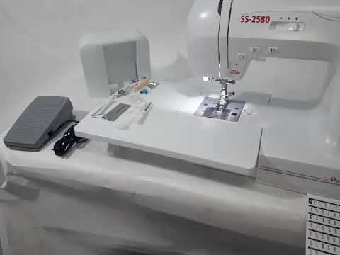 Máquina Costura Doméstica Ss-2580 Bivolt Eletrônica Branca - Sun Special