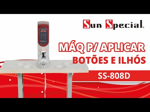 Máquina Aplicar Botão e Ilhós Direct Drive SS-808D - Sun Special