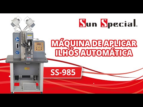 Máquina Aplicar Botão e Ilhós Automática Dupla SS-985 - Sun Special